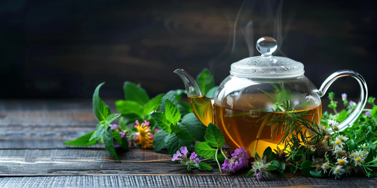 —Pngtree—a steaming pot of herbal 15861588